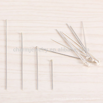 Sef026 100pc / lot 4/5/3 / 2CM Sterlingsilber T-pin flache Kopfhaut Akupunktur Pilznadel Umbrella Nadeln Armband diy Zubehör